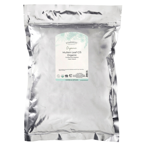 Starwest Botanicals, органические листья коровяка, нарезанные и просеянные, 453,6 г (1 фунт)