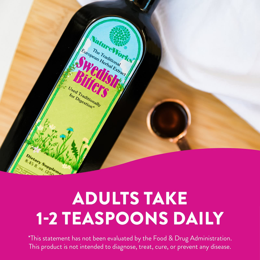Nature's Way, NatureWorks, шведская горькая настойка, 250 мл (8,45 жидк. унции)