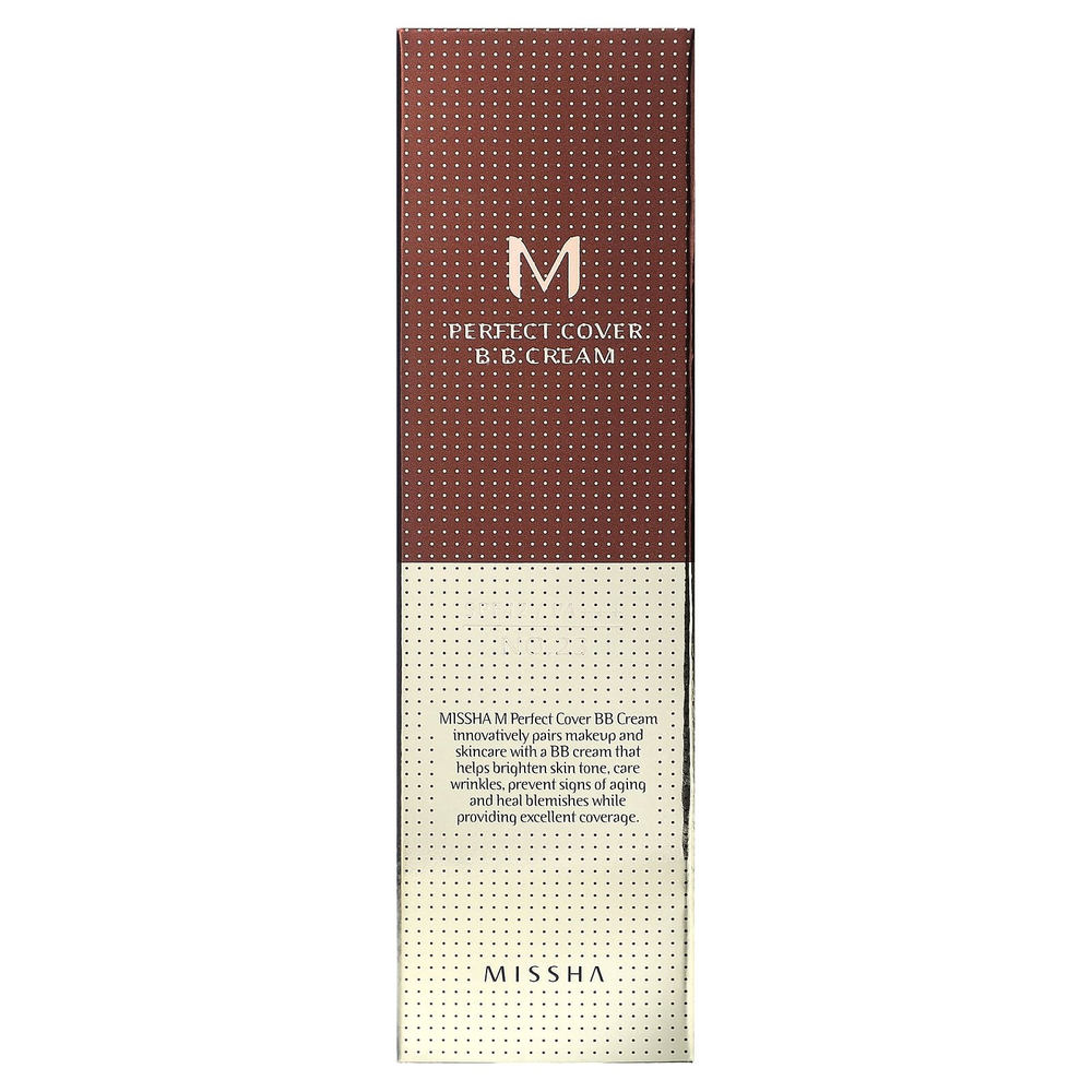 Missha, M Perfect Cover, BB-крем, SPF 42 PA+++, оттенок 23 натуральный бежевый, 50 мл (1,7 унции)