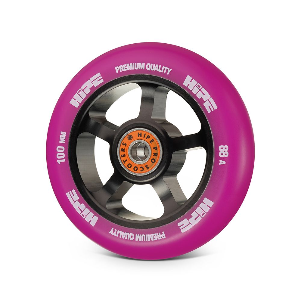 Колеса HIPE  5spoke 100mm black/purple