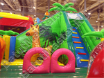 Надувной коммерческий батут "Джунгли"