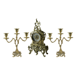 Bello De Bronze Часы Ласу каминные, золото