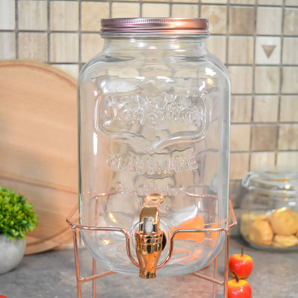 Диспенсер для напитков 4л на металлической подставке