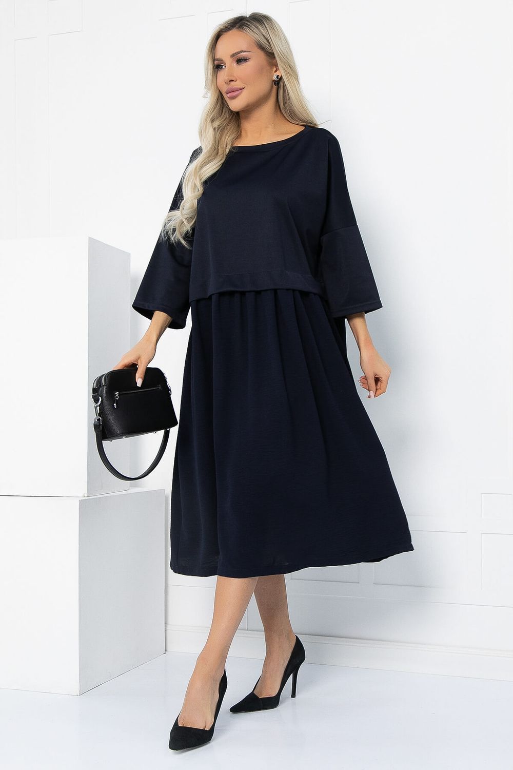 Платье бохо (синее) П12767-10М LT Collection