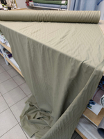 2,5м. Ткань лен для шитья, зеленый, лен -50%, хлопок-50%, плотн. 125 г/м , шир. 145 см. "Полынь"