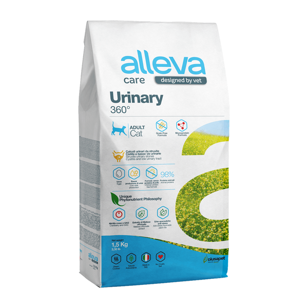 Сухой корм Alleva Care Cat Adult Urinary 360˚ для кошек для растворения струвитных камней