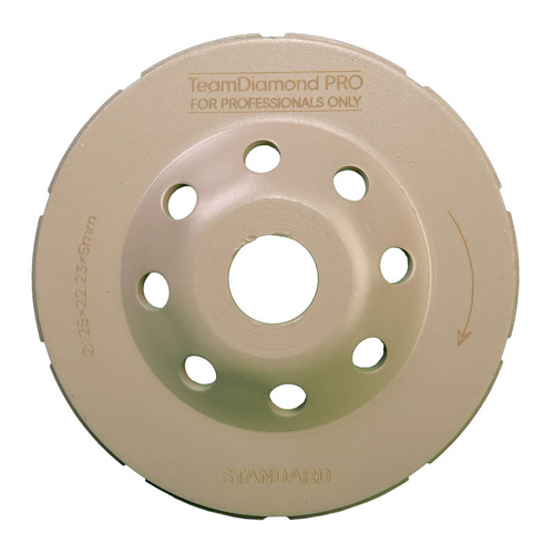 Чашка алмазная 125 мм двухрядная TeamDiamondPro STANDARD 601251