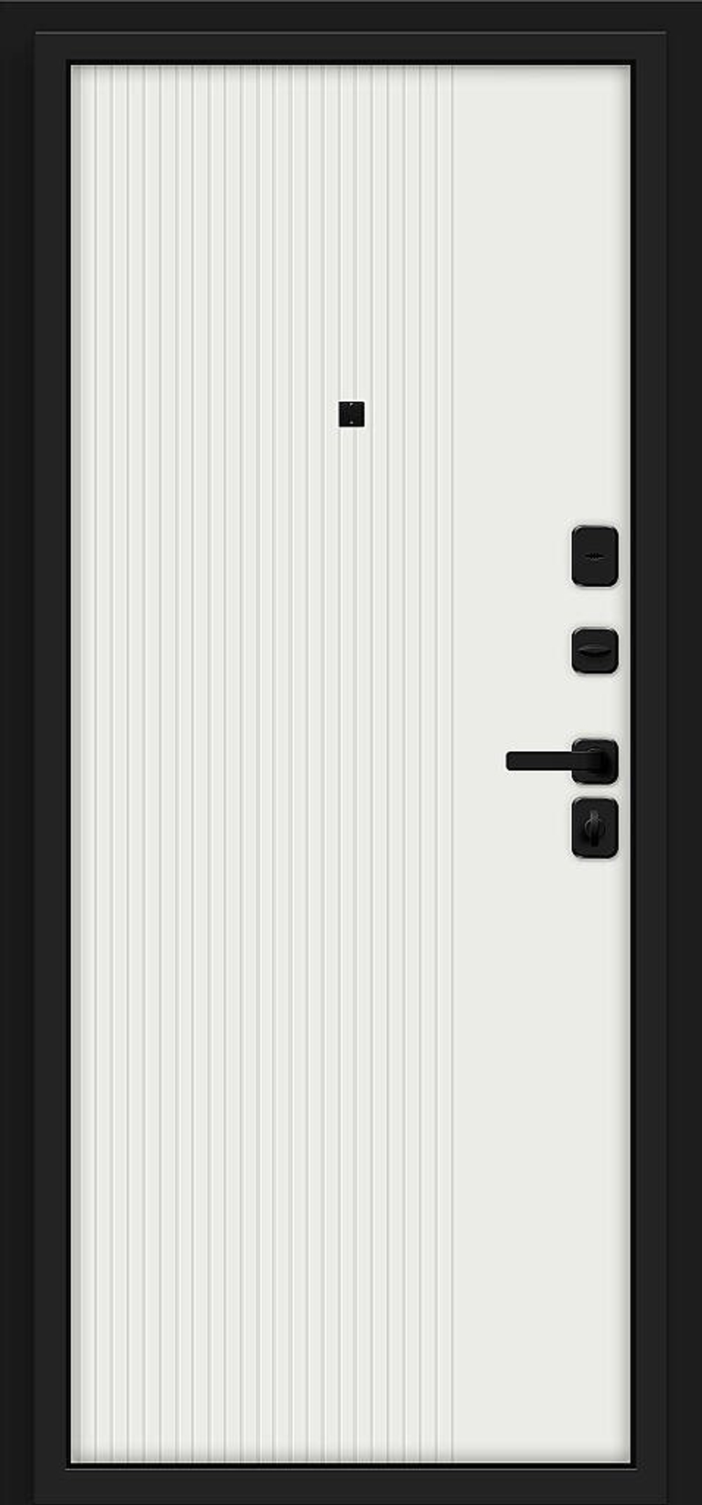 Optim Z-2 Вертикаль Муар черный-Грецкий Орех/Белый 205*86 левое