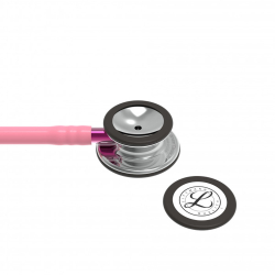 Стетоскоп Littmann Classic III, жемчужно-розовый, зеркальная акустическая головка, розовый ствол (5962)