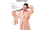 Халат махровый Home One, размер 46, персиковый