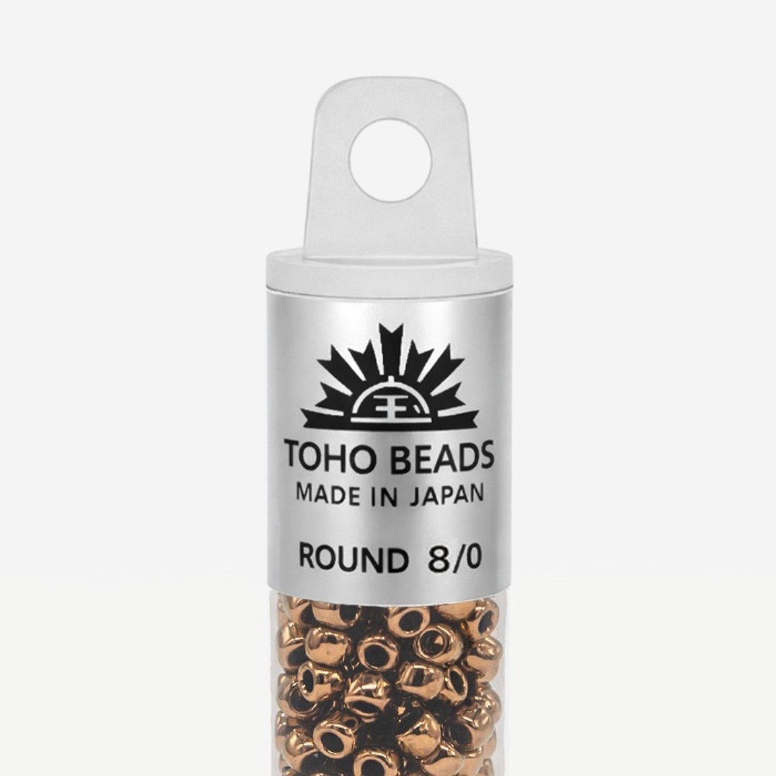Японский бисер TOHO Round 8/0 (№221), металлизированный, непрозрачный глянцевый