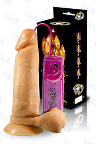 Вибромассажер-реалистик на присоске