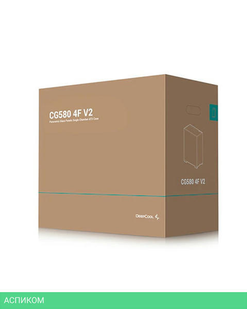Корпус DeepCool CG580 4F V2 ITX без БП черный (R-CG580-BKADA4-G-2)