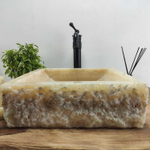 Раковина из оникса Square Yellow Marmo SO-60903 40*40*13