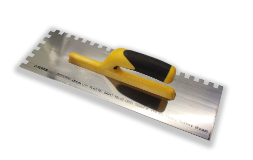 Гладилка зубчатая c пластиковой открытой ручкой LUX 40 см Serfa 209