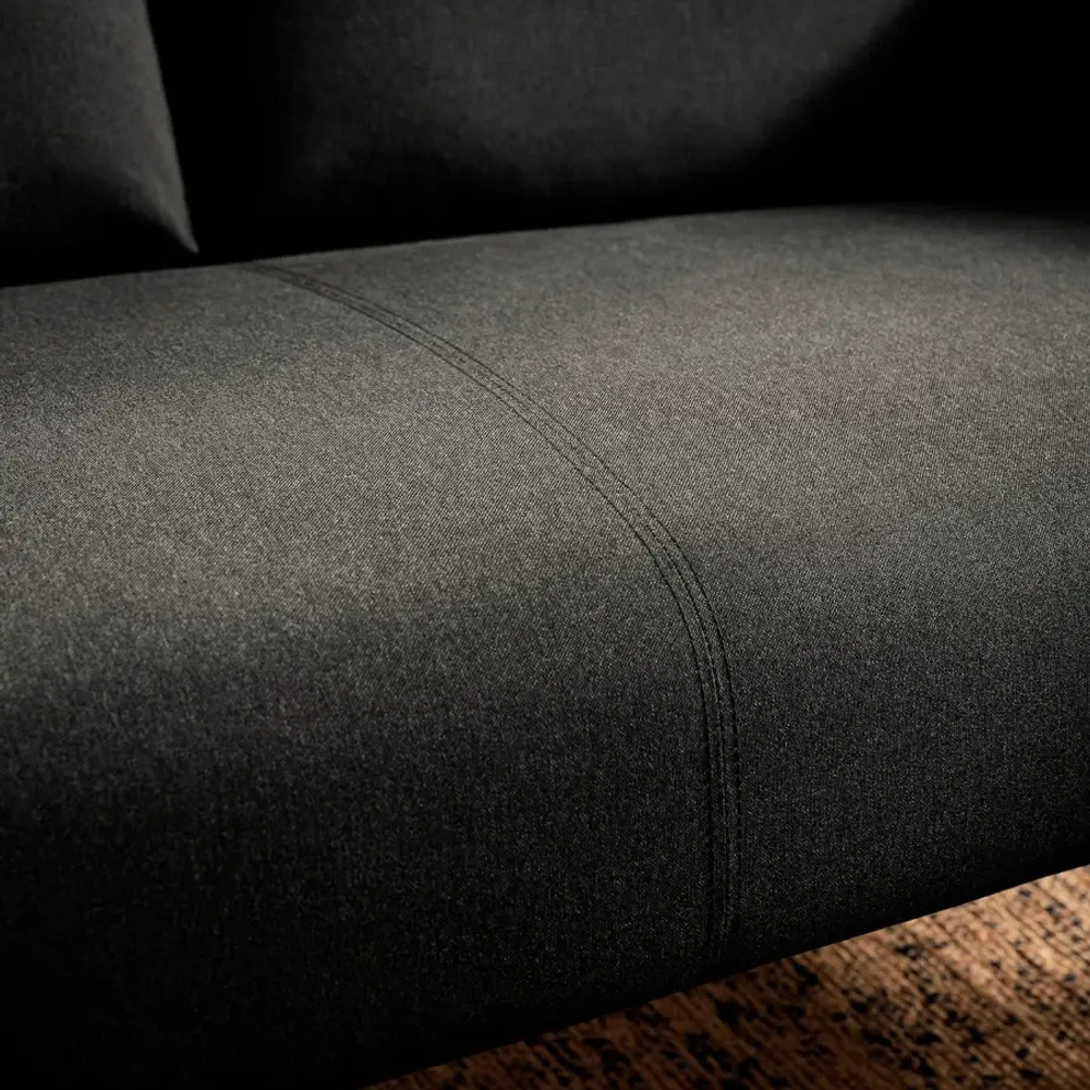 Диван 2-местный - IKEA GLOSTAD, 78x121см, темно-серый, ИКЕА ГЛОСТАД