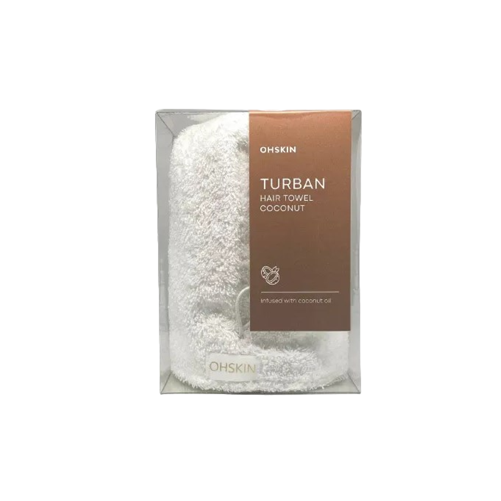 OhSkin Turban Hair Towel Coconut