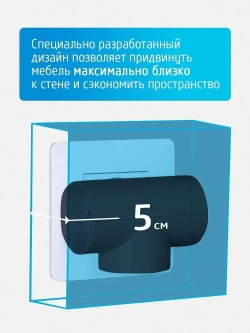 Разветвитель тройник для розетки ФОТОН, Т-образный 16А с заземлением, черный