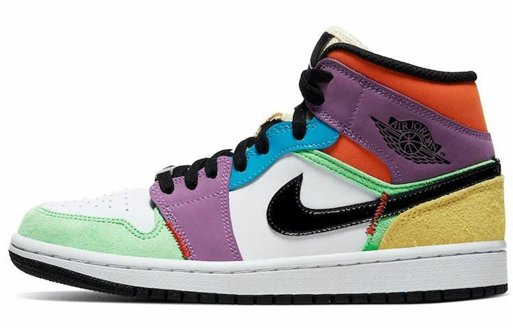 Кроссовки Jordan Air Jordan 1 Mid Se "Lightbulb" (Женская размерная сетка)