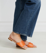 Шлепанцы кожаные marli 01 calf Pinko - оранжевый(SD0063 P001)