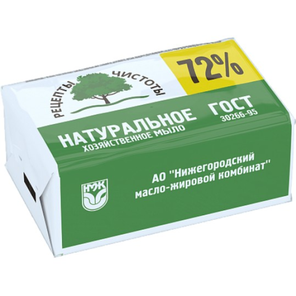 Мыло хозяйственное Рецепты Натуральное 72% 200 гр