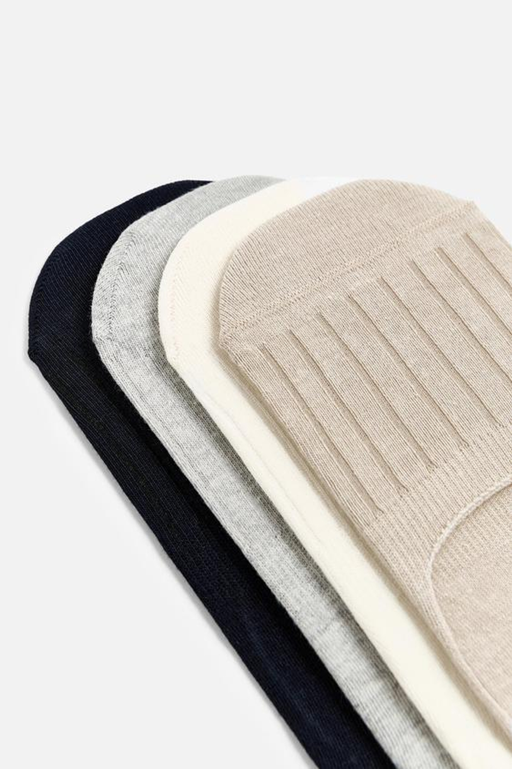 ZARA НАБОР ИЗ ЧЕТЫРЕХ ПАР КОРОТКИХ НОСКОВ, РАЗНОЦВЕТНЫЙ