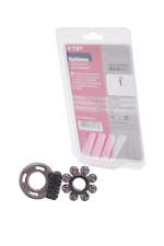 Набор из двух пепельных эрекционных колец Optimus (Цвет: серый)