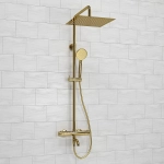 Душевая система WasserKRAFT Sauer A188.261.348.PG Thermo золото