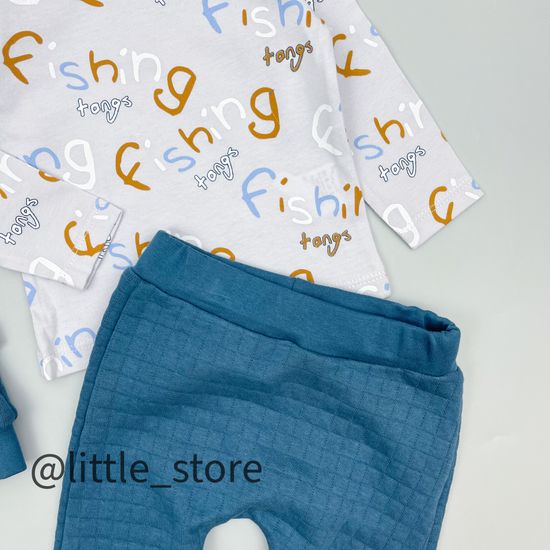 Комплект из капитония "Олененок" синий