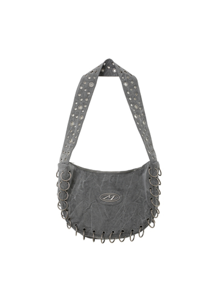 Сумка Grey Washed Eyelet Canvas