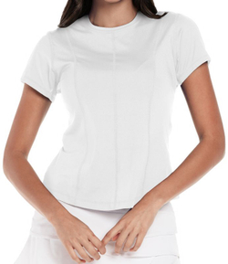 Женская теннисная футболка Lucky in Love Core Center Court Short Sleeve - белый