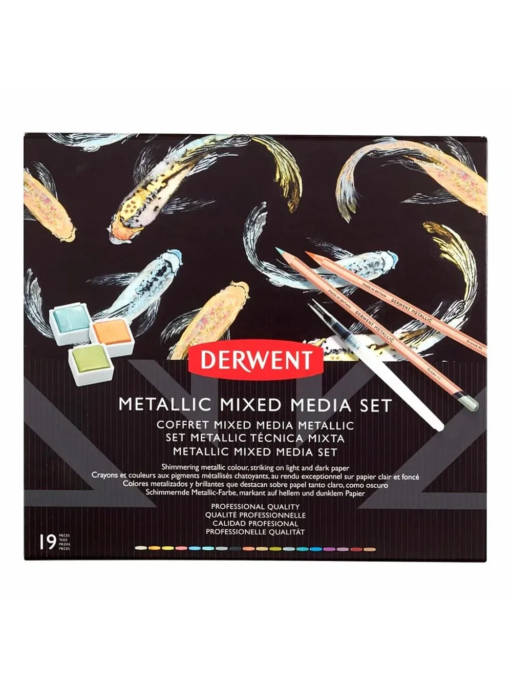 Подарочный набор карандашей и акварельных красок