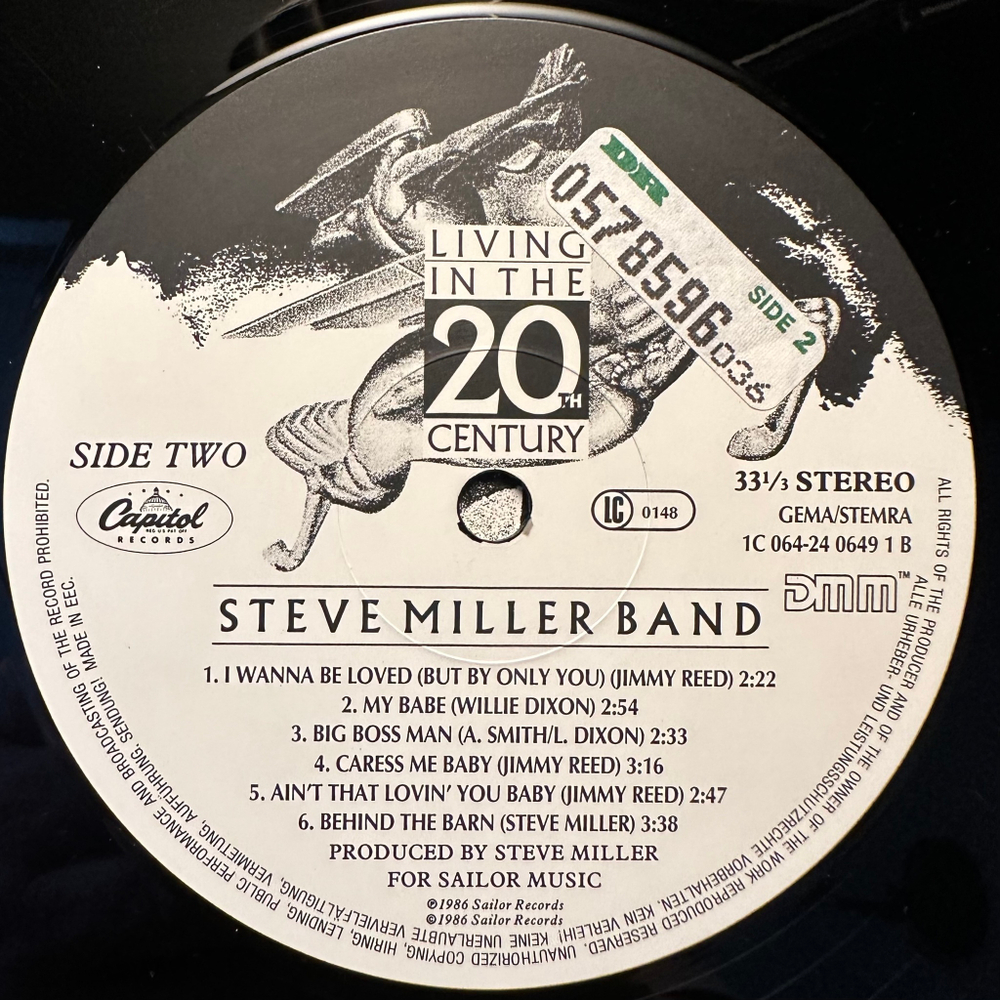 Steve Miller Band - Living In The 20th Century (Европа 1986г.)