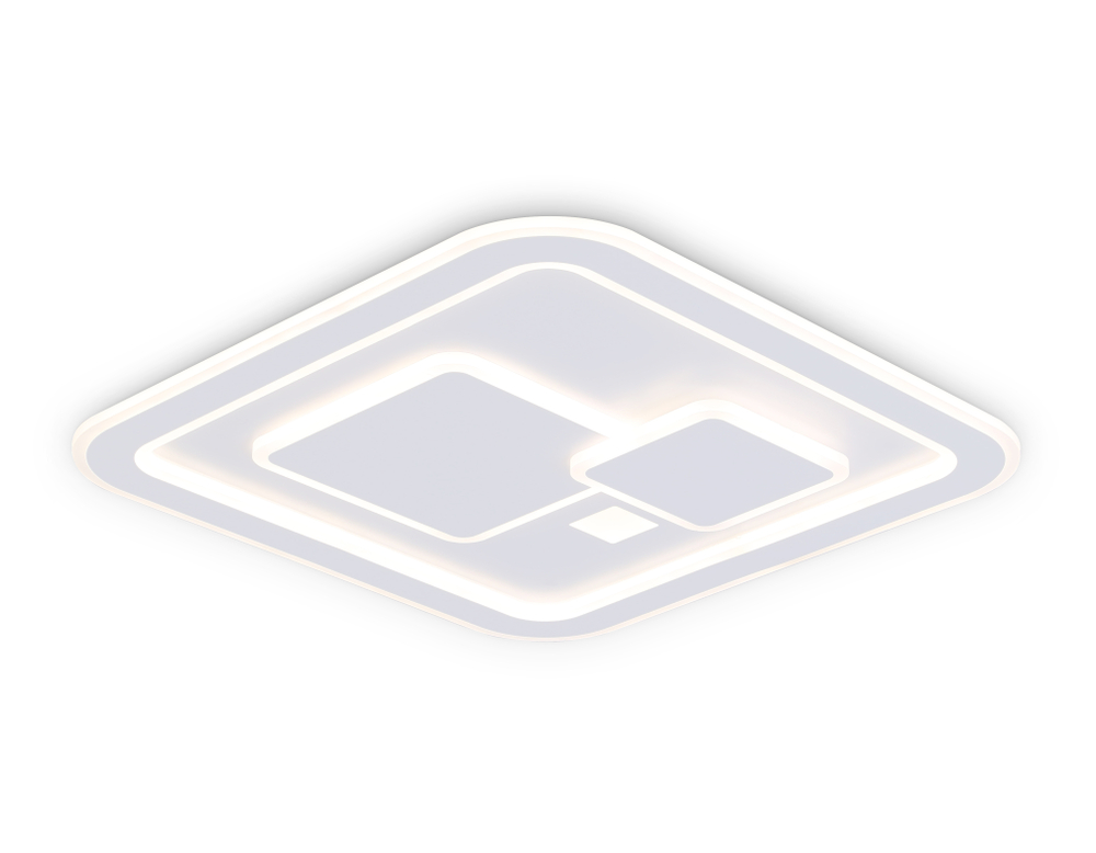 Настенно-потолочный светодиодный светильник с пультом FA7712 WH белый 3000K-6400K 99W 480*480*60 (ПДУ РАДИО 2.4G)