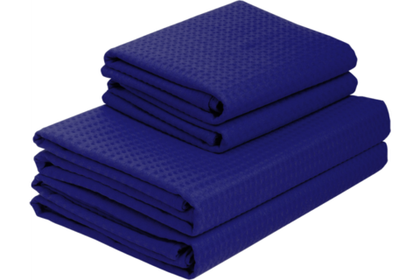 Комплект полотенец вафельных Home One 45х70 (2шт), 80х150 (2шт), темно-синий