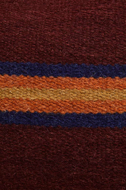 ZARA HOME ЧЕХОЛ НА ПОДУШКУ ИЗ ШЕРСТИ В ПОЛОСКУ, ТЕМНО-КАШТАНОВЫЙ