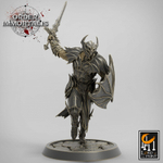 Blood Knight Человек Воин Паладин Варвар Файтер Рыцарь миниатюра для dnd, днд, pathfinder, фентези, Настольная игра, НРИ, Варгейм, РПГ