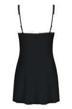 Сорочка Floweria с цветочной вышивкой на лифе (Размер: XXL) (Цвет: черный)