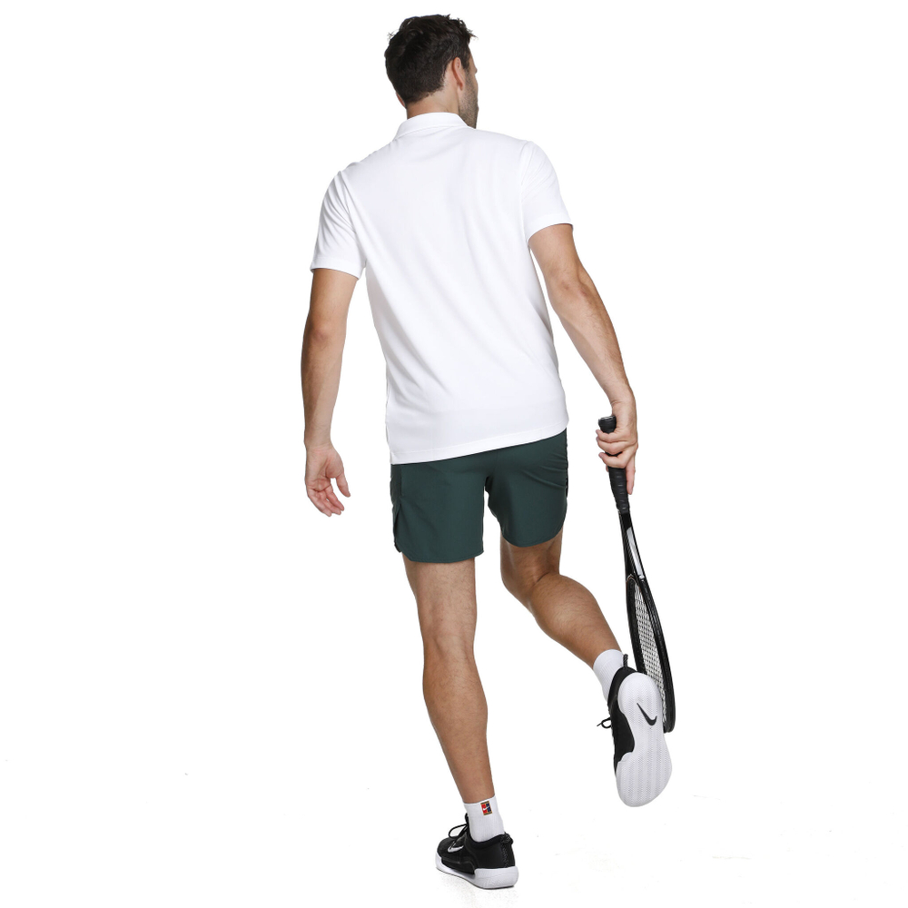 Мужское теннисное поло Nike Dri-Fit Solid Polo Men - White