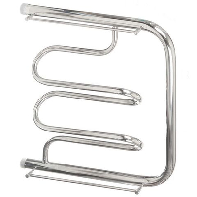 Полотенцесушитель Фокстрот, с полкой, 50х50х1", нерж сталь, с креп, Aquater, Лиана