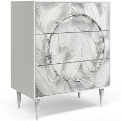 Ручка мебельная Арт Ринг mini правая Античное серебро