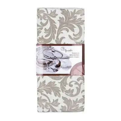 Коврик для сушки посуды бежевый 38см