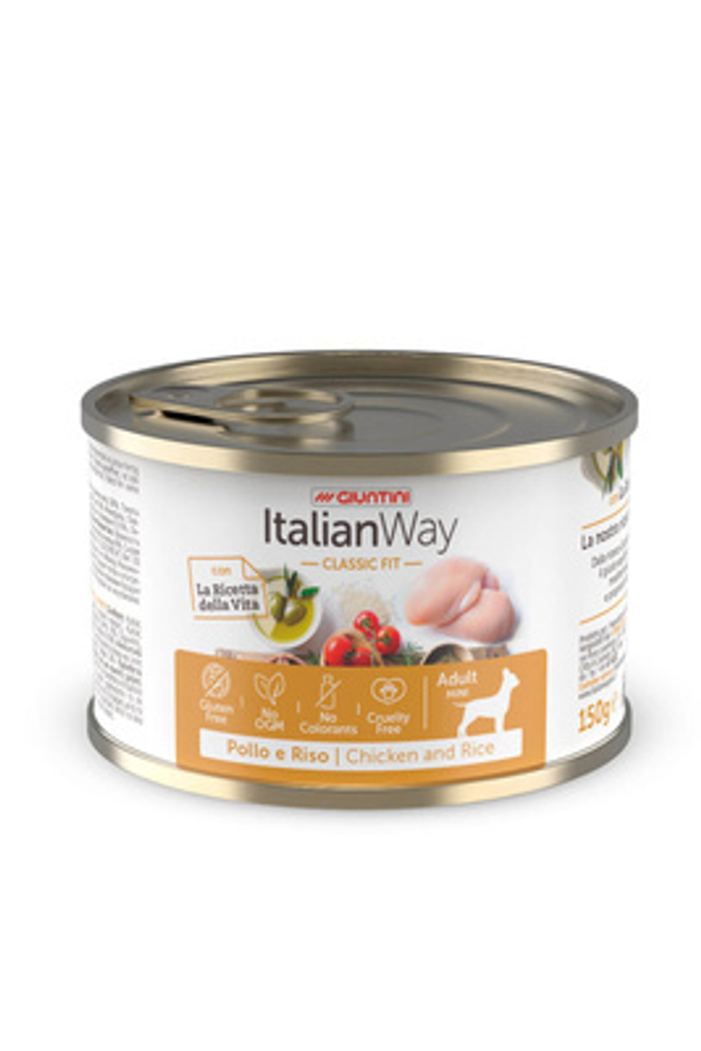 Italian Way Консервы Консервы для собак с курицей,томатами и рисом (ITALIAN WAY CLASSIC CHICKEN/RICE) 0,15 кг