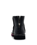 MINI ZIP LEATHER Black