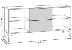 Модульная гостиная Вестра белый шагрень комплектация 3