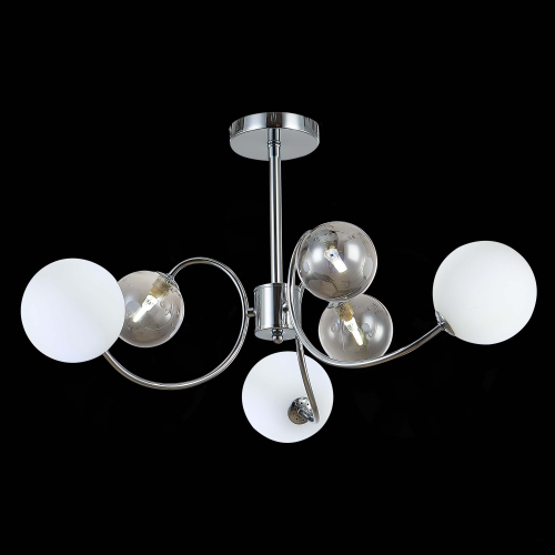 SLE220912-06 Светильник потолочный Хром/Белый, Дымчатый G9 6*5W