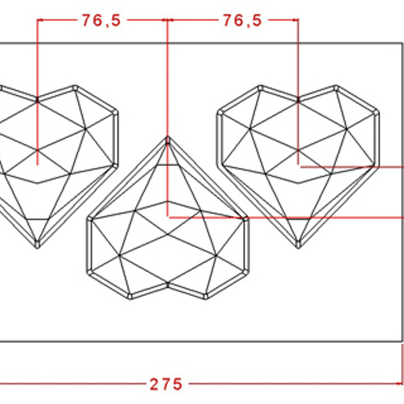 852-у | Форма для шоколадных изделий (275*175 мм)