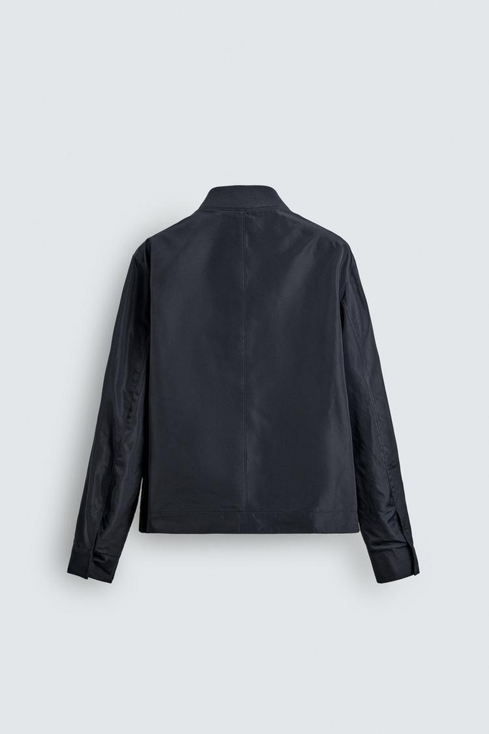 ZARA КУРТКА-РУБАШКА ИЗ ВЫСОКОТЕХНОЛОГИЧНОЙ WATER-REPELLENT ТКАНИ, СИНИЙ