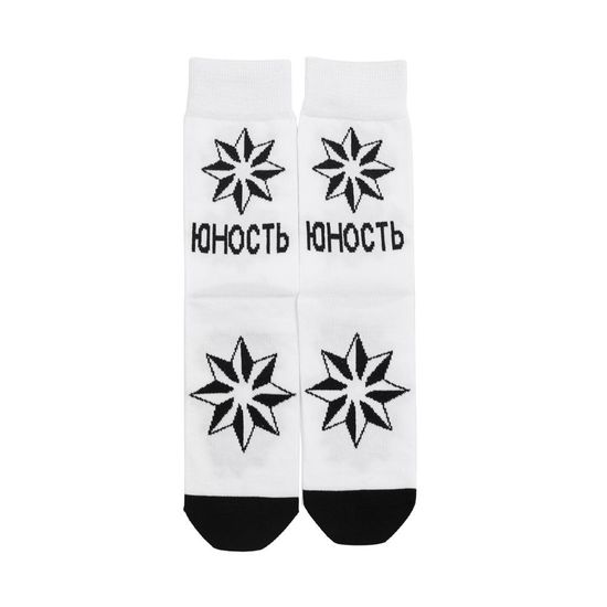 Носки ЮНОСТЬ Роза ветров  Белый M (40-42)