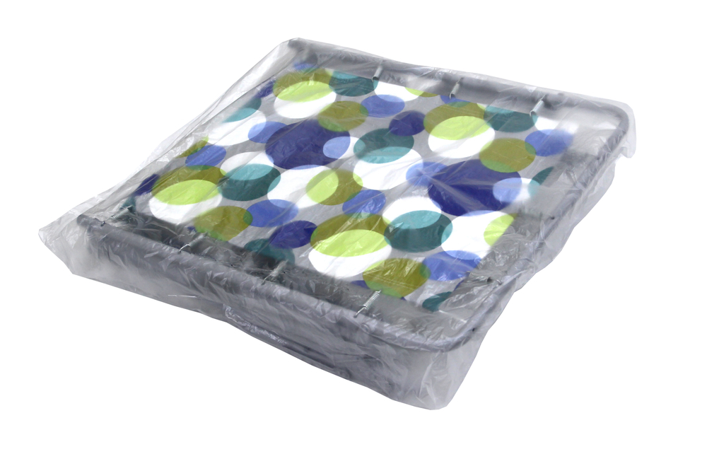 Кровать раскладная Юниор жесткая арт.С89/44 (цвет ткани разноцветный рис.круги (4 шт. в уп.)